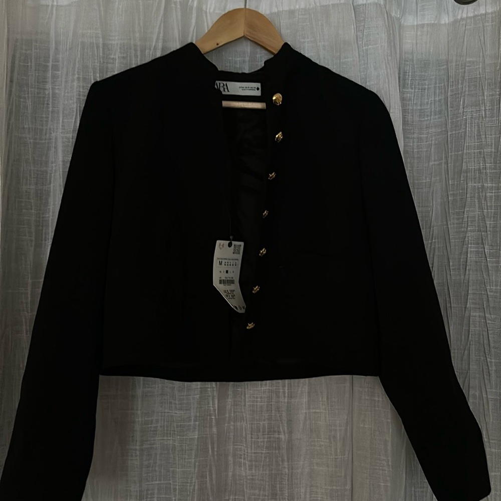 Zara Cropped Jacket Size M NWT